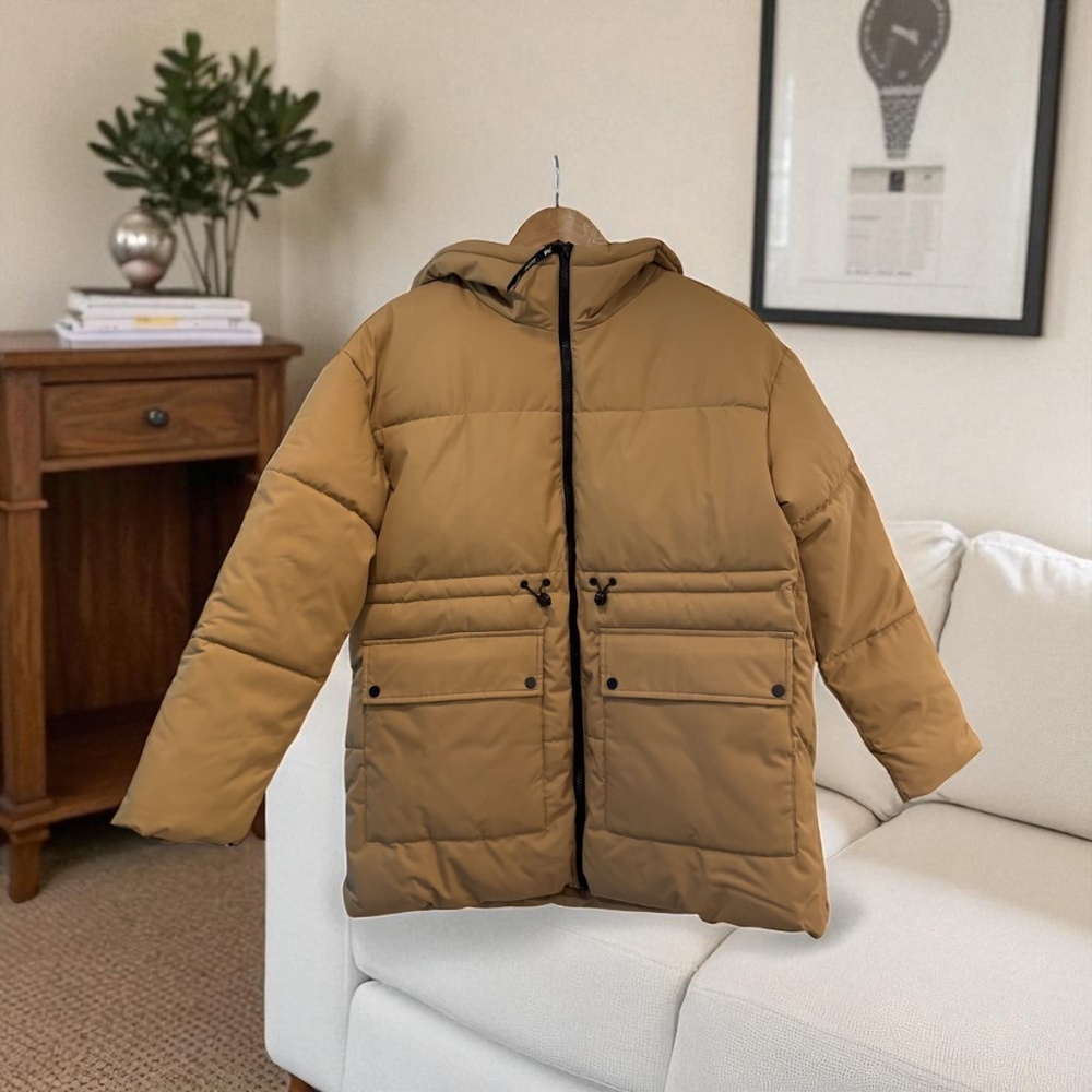 Puffit Hooded Puffer Jacket With Large Pockets. NWT. - Picture 7 of 11
